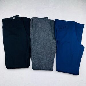 White House Black Market. The Leggings. Bundle of 3. Black, Gray, Blue. Size ML